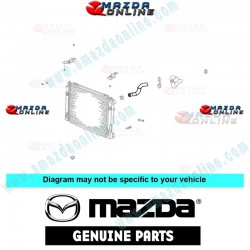 Mazda Genuino Manguera Superior de Radiador AJY1-15-18Z para 2001-2004 Mazda Tribute [EP]
