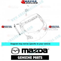 Mazda Genuino Amortiguador de Portin Trasero Izquierdo BBN9-63-620A para 2009-2012 Mazda3 [BL]