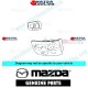 Mazda Genuine Rear Right Combination Lamp Lens BN9A-51-170E fits 03-06 MAZDA3 [BK]