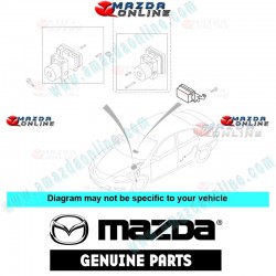 Mazda Genuine Yaw Rate Sensor BP4L-43-7Y0C fits 06-08 MAZDA3 [BK]
