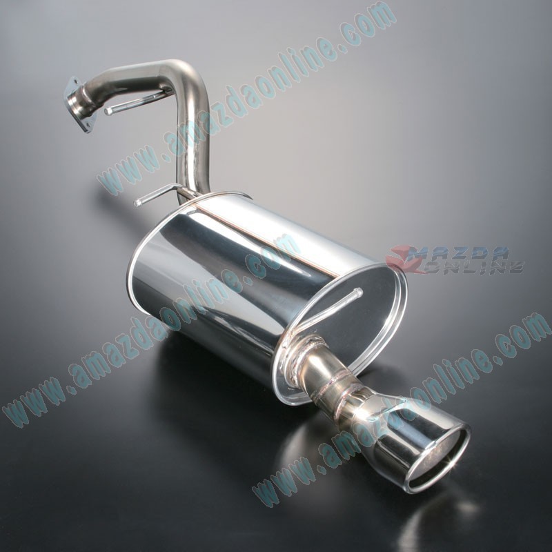 AutoExe Escape Cat-Back de Acero Inoxidable 2008-2018 Mazda Biante [CC] con Spoiler Trasero Inferior