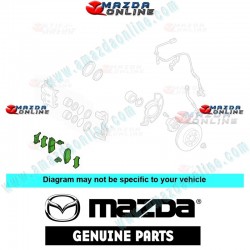 Mazda Genuino Juego de Balatas de Freno Delantero TCY7-33-23Z para 1998-2002 Mazda Millenia Eunos 800 [TA]
