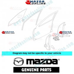 Mazda Genuino Regulador de Ventana Delantera Izquierda B25F-59-58XA para 1998-2003 Mazda 323 [BJ]