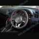 AutoExe Flat Bottom Leather Steering Wheel fits 13-16 Mazda3 [BM]