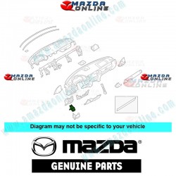 Mazda Genuino Sensor de Aire Acondicionado Interior BBM5-61-757 para 2009-2012 Mazda3 [BL]