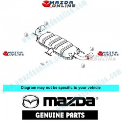 Mazda Genuine Exhaust Silencer Main (Cat-Back) PE01-40-100 fits 13-16 MAZDA CX-5 [KE]