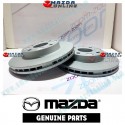 Mazda Genuino Kit de Discos de Freno de 2 Piezas BJ0Y-33-25X para 1998-2003 Mazda 323 [BJ]