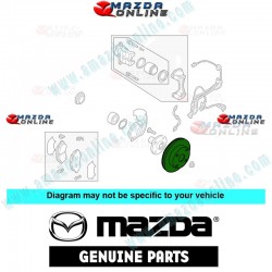 Mazda Genuino Kit de Discos de Freno de 2 Piezas BJ0Y-33-25X para 1998-2003 Mazda 323 [BJ]