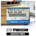 Mazda Genuino Kit de Discos de Freno de 2 Piezas BJ0Y-33-25X para 1998-2003 Mazda 323 [BJ]