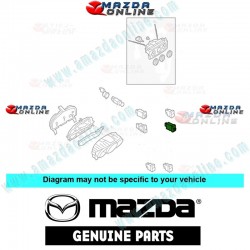 Mazda Genuino Interruptor de Luces de Emergencia BP4K-66-4H0 para 2003-2008 Mazda3 [BK]