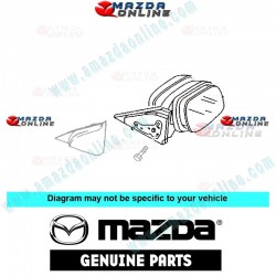 Mazda Genuine Left Door Mirror BR0D-69-180M-08 fits 06-08 MAZDA3 [BK]