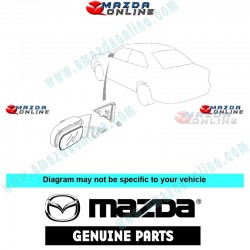 Mazda Genuino Cristal de Espejo de Puerta DC05-69-123 para 1997-1998 Mazda 626 [GF]