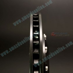 KnightSports Sports 6-POT Brake Kit with Chrome-Painted Calipers fits 93-95 Mazda RX-7 [FD3S] KDD69002