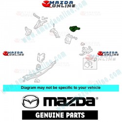 Mazda Genuino Soporte Trasero de Motor B25F-39-040B para 1998-2003 Mazda 323 [BJ]