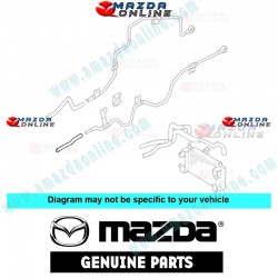 Mazda Genuine Oil Hose BV55-19-933 fits 91-00 MAZDA929 [HD, HE]