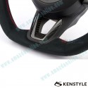 Kenstyle Volante de Fondo Plano de Cuero para 2017-2024 Mazda2 [DJ]