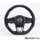 Kenstyle Flat Bottomed Leather Steering Wheel fits 17-24 Mazda CX-3 [DK]