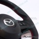 Kenstyle Flat Bottomed Leather Steering Wheel fits 15-16 Mazda CX-3 [DK]