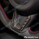 Kenstyle Flat Bottomed Leather and Carbon Fibre Steering Wheel fits 17-24 Mazda CX-3 [DK]