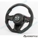 Kenstyle Flat Bottomed Leather and Carbon Fibre Steering Wheel fits 17-24 Mazda CX-8 [KG]