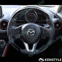 Kenstyle Volante de Cuero Genuino y Negro Piano para 2013-2016 Mazda CX-5 [KE] MA05