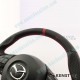 Kenstyle Flat Bottomed Leather Center Line Design Steering Wheel fits 13-16 Mazda3 [BM]