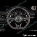 Kenstyle Flat Bottomed Leather Steering Wheel fits 17-24 Mazda CX-5 [KF]