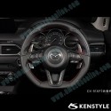 Kenstyle Volante de Fondo Plano de Cuero para 2017-2024 Mazda CX-5 [KF]