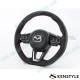 Kenstyle Flat Bottomed Leather or Suede Steering Wheel fits 17-23 Mazda CX-8 [KG]