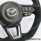 Kenstyle Flat Bottomed Suede Steering Wheel fits 17-24 Mazda CX-8 [KG]
