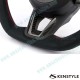 Kenstyle Flat Bottomed Suede Steering Wheel fits 17-24 Mazda CX-8 [KG]