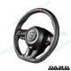 Damd Flat Bottomed Nappa Leather Steering Wheel fits 17-18 Mazda3 [BN]