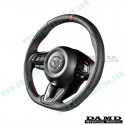 Damd Flat Bottomed Nappa Leather Steering Wheel fits 17-18 Mazda3 [BN] SS360MLL