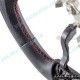 Damd Flat Bottomed Nappa Leather Steering Wheel fits 17-24 Mazda CX-5 [KF]