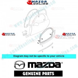 Mazda Tira de Clima de Puerta Izquierda FD01-59-760E para 1992-2002 Mazda RX-7 [FD3S]