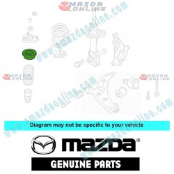 Mazda Genuino Cojinete de Amortiguador Delantero B45A-34-38XA para 2013-2018 Mazda3 [BM,BN]