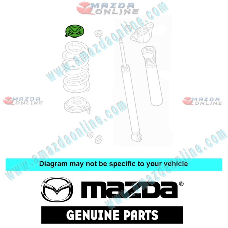 Mazda Genuine Upper Seat Rubber KD35-28-012 fits 16-23 Mazda CX-9