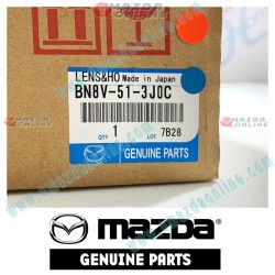 Mazda Genuino Lente y Cuerpo de Tapa de Maletero Izquierda BN8V-51-3J0C para 2003-2005 Mazda3 [BK]