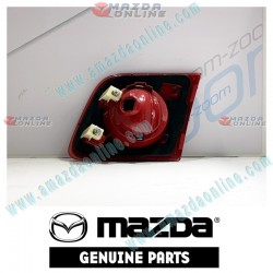 Mazda Genuino Lente y Cuerpo de Tapa de Maletero Izquierda BN8V-51-3J0C para 2003-2005 Mazda3 [BK]