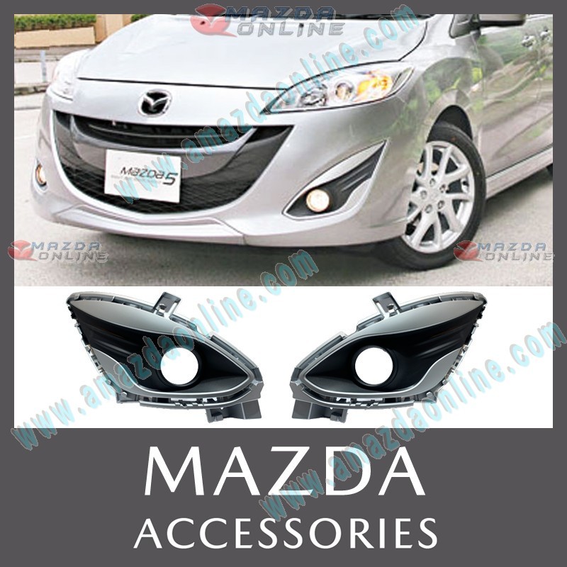 Genuine Mazda Fog Lamp Trim Garnish fits 10-18 Mazda5 [CW] L11FB-LL+RR-MA03AAMD