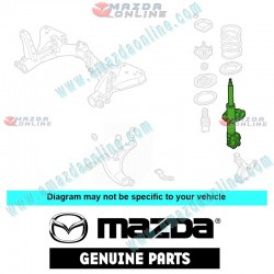 Mazda Genuine Rear Right Shock Absorber BC1E-28-700D fits 96-98 MAZDA323 [BA]