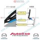 AutoExe Clip-on Type Smoke Window Vent Visors fits 03-12 RX-8 [SE3P]