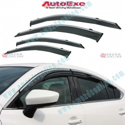 AutoExe Clip-on Type Smoke Window Vent Visors fits 2013-2024 Mazda6 [GJ,GL] Sedan