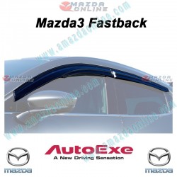 AutoExe Clip-on Type Smoke Window Vent Visors fits 2019-2024 Mazda3 [BP]