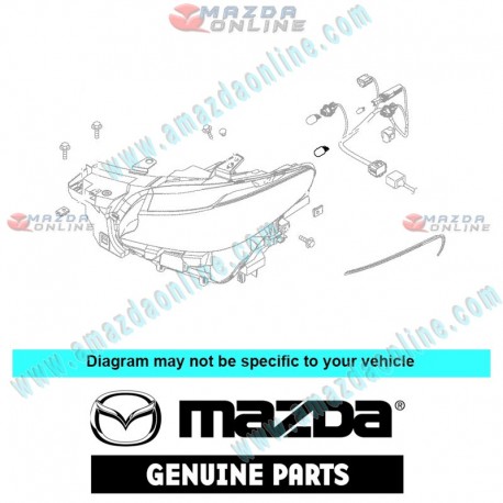 Mazda Genuine Bulb 9970-06-210Y fits 15-23 MAZDA MX-5 MIATA [ND]