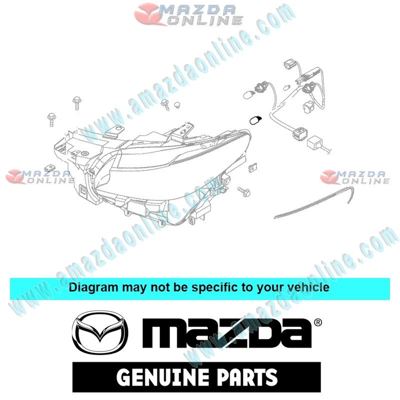 Mazda Genuine Bulb 9970-06-210Y fits 15-24 MAZDA MX-5 MIATA [ND,NE] 9970-06-210Y