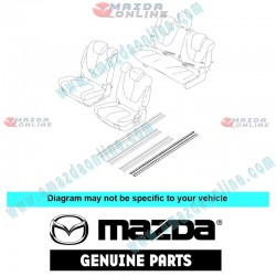 Mazda Genuino Cubierta Lateral de Corredera de Asiento de Pasajero C273-57-072A-72 para 2012-2018 Mazda Biante [CC]