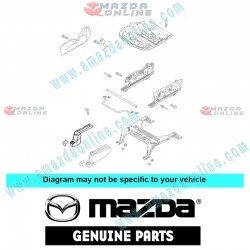 Mazda Genuino Cubierta Inferior de Asiento Delantero No.3 C330-88-1K8-56 para 2012-2018 Mazda Biante [CC]