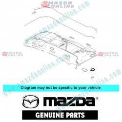 Mazda Genuino Bisel de Cinturon de Seguridad Derecho C580-68-3B1A-75 para 2012-2018 Mazda Biante [CC]