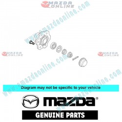 Mazda Genuine Left Hub Bolt SA01-26-113 fits 88-98 MAZDA BONGO [SD, SS,SR]
